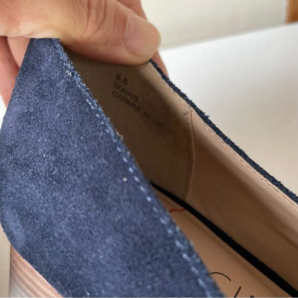 Sole Society Navy Blue Block Heel Pumps Sz 8.5 - Picture 9 of 9